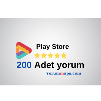 200 Adet Play store 5 yıldız olumlu yorum satın al