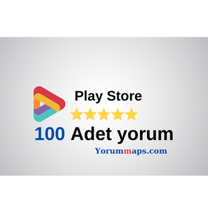 100 Adet Play store 5 yıldız olumlu yorum satın al